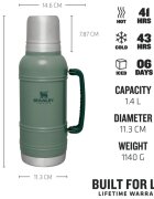 Stanley Artisan Thermal Bottle термос Hammertone Green 1 бр.