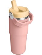 Stanley IceFlow™ Flip Straw 2.0 Tumbler неръждаема термобутилка за вода Peach Rose 1 бр.