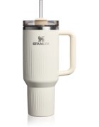 Stanley Quencher H2.O FlowState™ Fluted Tumbler неръждаема термочаша със сламка голям Cream Gloss 1 бр.