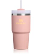 Stanley Quencher H2.O FlowState™ Tumbler неръждаема термочаша със сламка малък Peach Rose 1 бр.