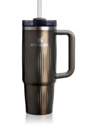 Stanley Quencher H2.O Fluted Tumbler неръждаема термочаша със сламка голям gunmetal shine 1 бр.