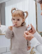 Suavinex Baby Training Toothbrush четка за зъби за деца 0-2 y Pink 1 бр.