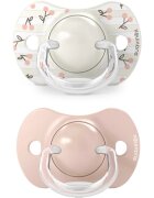 Suavinex Birdies Anatomical Silicone 0-6m биберон Pink 2 бр.