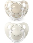 Suavinex Birdies Anatomical Silicone 6-18m биберон Cream 2 бр.