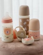 Suavinex Birdies Anticolic Baby Bottle бебешко шише Pink 360 мл.