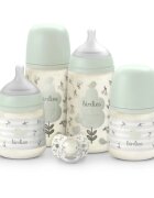 Suavinex Birdies Set комплект за бебета 0m+ Green
