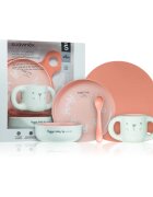 Suavinex Hygge Toddler Feeding Set комплект за хранене за деца 6 m+ Pink