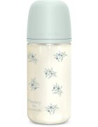 Suavinex Poetry SX Pro Physiological Glass M стъклено бебешко шише 3 m+ Medium Flow - Blue 1 бр.