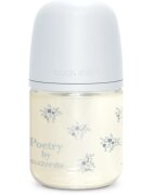 Suavinex Poetry SX Pro Physiological S стъклено бебешко шише 0 m+ Slow Flow - Blue 1 бр.