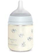 Suavinex Poetry SX Pro Physiological S стъклено бебешко шише 0 m+ Slow Flow - Blue 1 бр.
