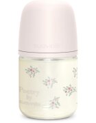 Suavinex Poetry SX Pro Physiological S стъклено бебешко шише 0 m+ Slow Flow - Pink 1 бр.