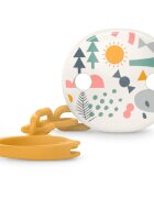Suavinex Walk Soother Clip клипс за биберон Yellow 1 бр.