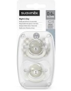 Suavinex Wild & Free Night & Day биберон Grey 2 бр.