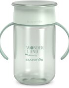 Suavinex Wonderland 360° Trainer Cup преходна чаша с дръжки 12 m+ Green 340 мл.