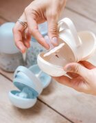 Suavinex Wonderland Duo Soother Case кутийка за биберон Blue Bunny 1 бр.