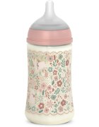 Suavinex Wonderland SX Pro Physiological Anti-Colic бебешко шише M Medium Flow 3 m+ Pink Flower 270 мл.