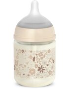 Suavinex Wonderland SX Pro Physiological Anti-Colic Glass стъклено бебешко шише +0 SF Cream Flower 120 мл.