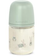 Suavinex Wonderland SX Pro Physiological Anti-Colic Glass стъклено бебешко шише +0 SF Green Bunny 120 мл.