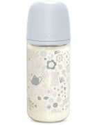 Suavinex Wonderland SX Pro Physiological Anti-Colic Glass стъклено бебешко шише M Medium Flow 3 m+ Liberty Blue 1 бр.