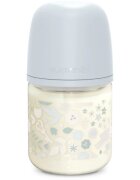Suavinex Wonderland SX Pro Physiological Anti-Colic Glass стъклено бебешко шише S Slow Flow 0 m+ Liberty Blue 1 бр.