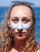 Suntribe Sports Zinc Stick минерална защитна пръчица за чувствителни места SPF 50 Ocean Blue 30 гр.