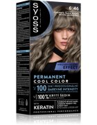 Syoss Permanent Cool Color перманентната боя за коса със студен подтон цвят 6_46 Cool Dark Blond 1 бр.