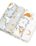 T-Tomi Cloth Diapers Unicorns пелени от плат 76x76 cm 4 бр.