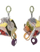 Taf Toys Activity Cube Urban Garden контрастна играчка за окачане с гризалка 1 бр.