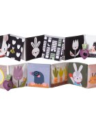 Taf Toys Pram Book Urban Garden контрастна образователна книжка 1 бр.