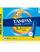 Tampax Pearl Compak Regular тампони с апликатор 36 бр.