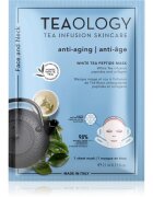 Teaology White Tea Peptide Mask платнена маска за интензивно опъване и озаряване на кожата на лицето 21 мл.
