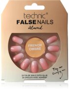 Technic Cosmetics False Nails Almond Изкуствени нокти French Ombré 24 бр.