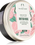 The Body Shop British Rose Body Butter масло за тяло с аромат на рози 200 мл.