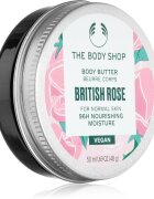 The Body Shop British Rose Body Butter масло за тяло с аромат на рози 50 мл.