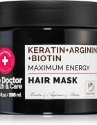 The Doctor Keratin + Arginine + Biotin Maximum Energy кератинова маска За коса 295 мл.