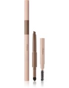 thim Artist Touch Brow Duo двустранен молив за вежди с четка цвят 01 Cocoa Brown 0.6 гр.