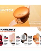TIRTIR Mask Fit AI Filter Cushion Mini дълготраен грим в гъбичка с матиращ ефект цвят 24N Latte 4.5 гр.