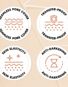 TIRTIR Mask Fit AI Filter Cushion Mini дълготраен грим в гъбичка с матиращ ефект цвят 24N Latte 4.5 гр.