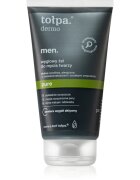 Tołpa Dermo Men Pure измиващ гел за лице с активен въглен 150 мл.