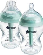Tommee Tippee Advanced Anti-Colic самостерилизиращо се бебешко шише против колики Slow Flow 0m+ 2x260 мл.
