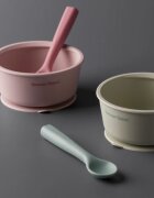 Tommee Tippee EasiStick™ Silicone Bowl & Spoon силиконова купичка с вендуза 4m+ Green 1 бр.