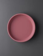 Tommee Tippee EasiStick™ Silicone Weaning Plate чиния с вендуза 4m+ Pink 1 бр.