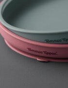 Tommee Tippee EasiStick™ Silicone Weaning Plate чиния с вендуза 4m+ Pink 1 бр.