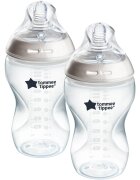 Tommee Tippee Natural Start Anti-Colic самостерилизиращо се бебешко шише Medium Flow 3 m+ 2x340 мл.
