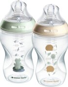 Tommee Tippee Natural Start Anti-Colic самостерилизиращо се бебешко шише Nature Medium Flow 3 m+ 2x340 мл.