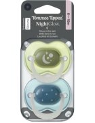 Tommee Tippee NightGlow Soother 6-18m биберон Boy 2 бр.
