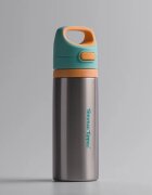 Tommee Tippee On The Go неръждаема термобутилка за вода със силиконова приставка за пиене 24m+ 500 мл.