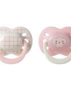 Tommee Tippee Ultimate Fit 0-6m биберон Girl 2 бр.