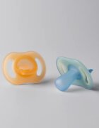 Tommee Tippee Ultra Light Night биберон 6-18m Orange/ Blue 2 бр.