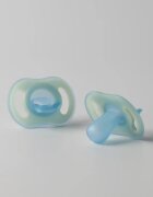 Tommee Tippee Ultra Light Night биберон 6-18m Orange/ Blue 2 бр.